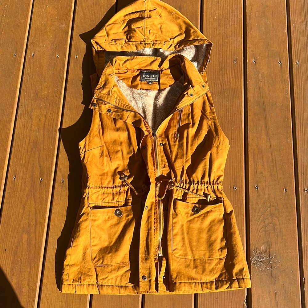 Fur lined Utility Vest